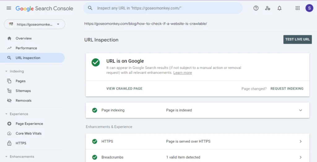 URL-Inspection-tool