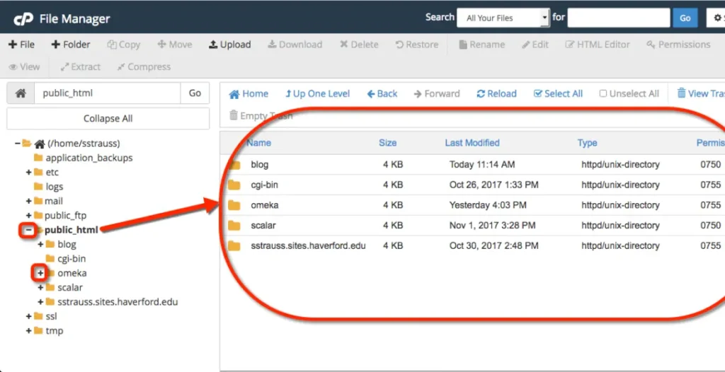 Using file manager