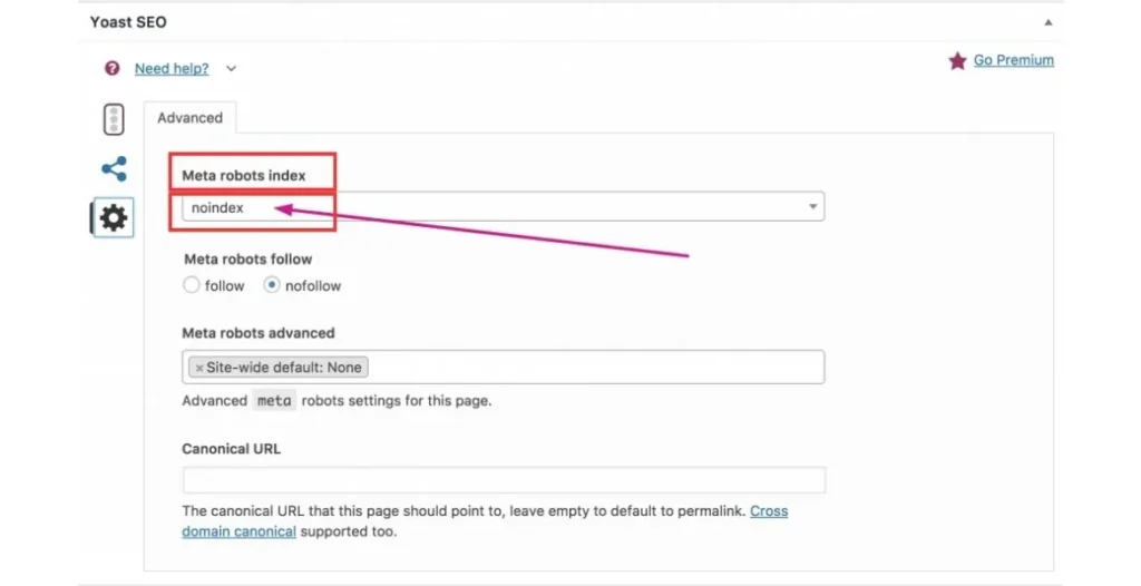 add-no-index-page-using-Yoast-SEO